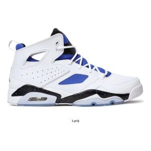 Men’s Jordan Flight Club 91 White Hyper Royal Blue Shoes Size 9.5